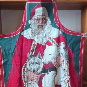 XL Vintage Santa Men's Cooking Apron